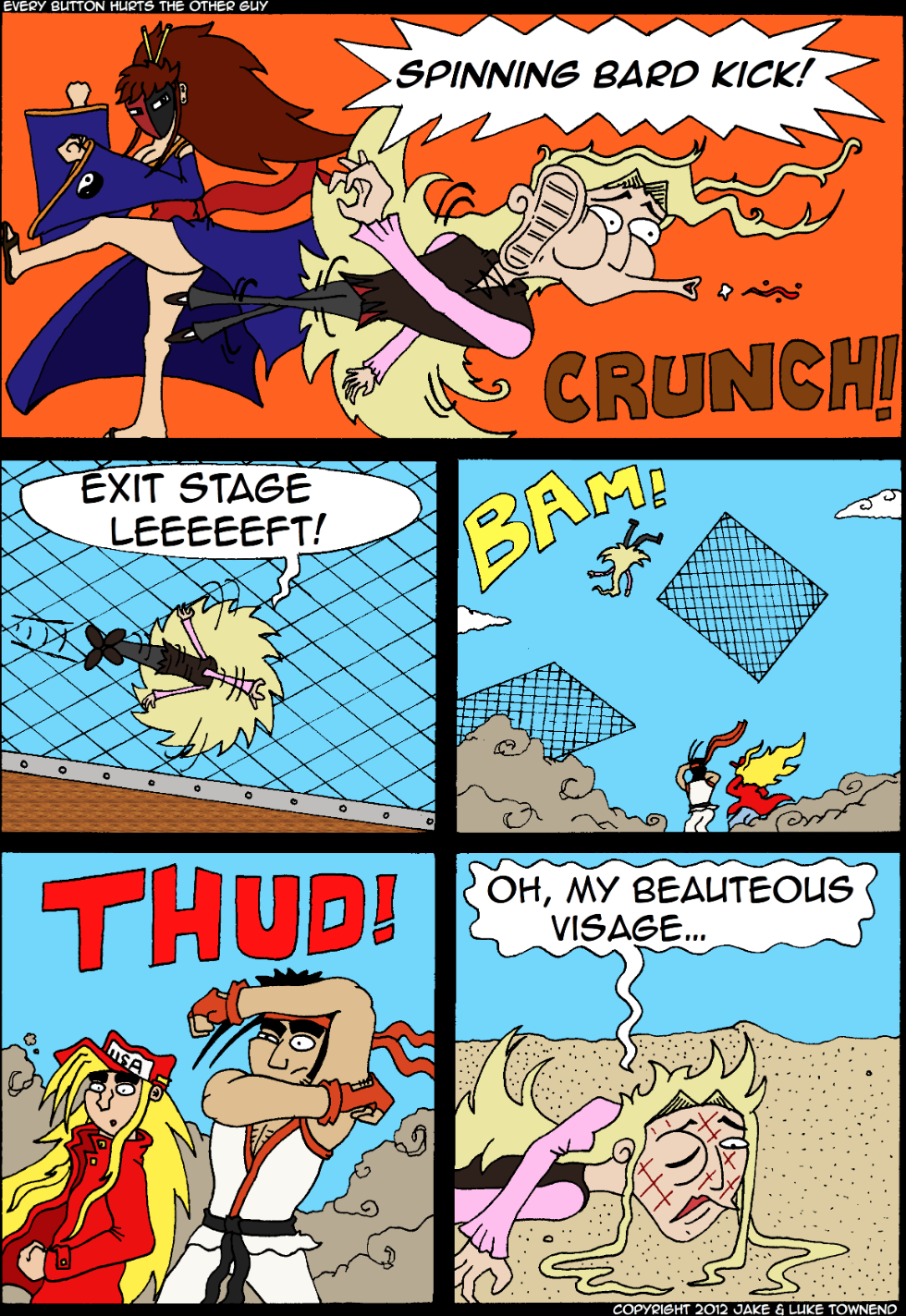 It's pretty cathartic for me and Jake to be smashing that cage after all the time it took to draw and colour.