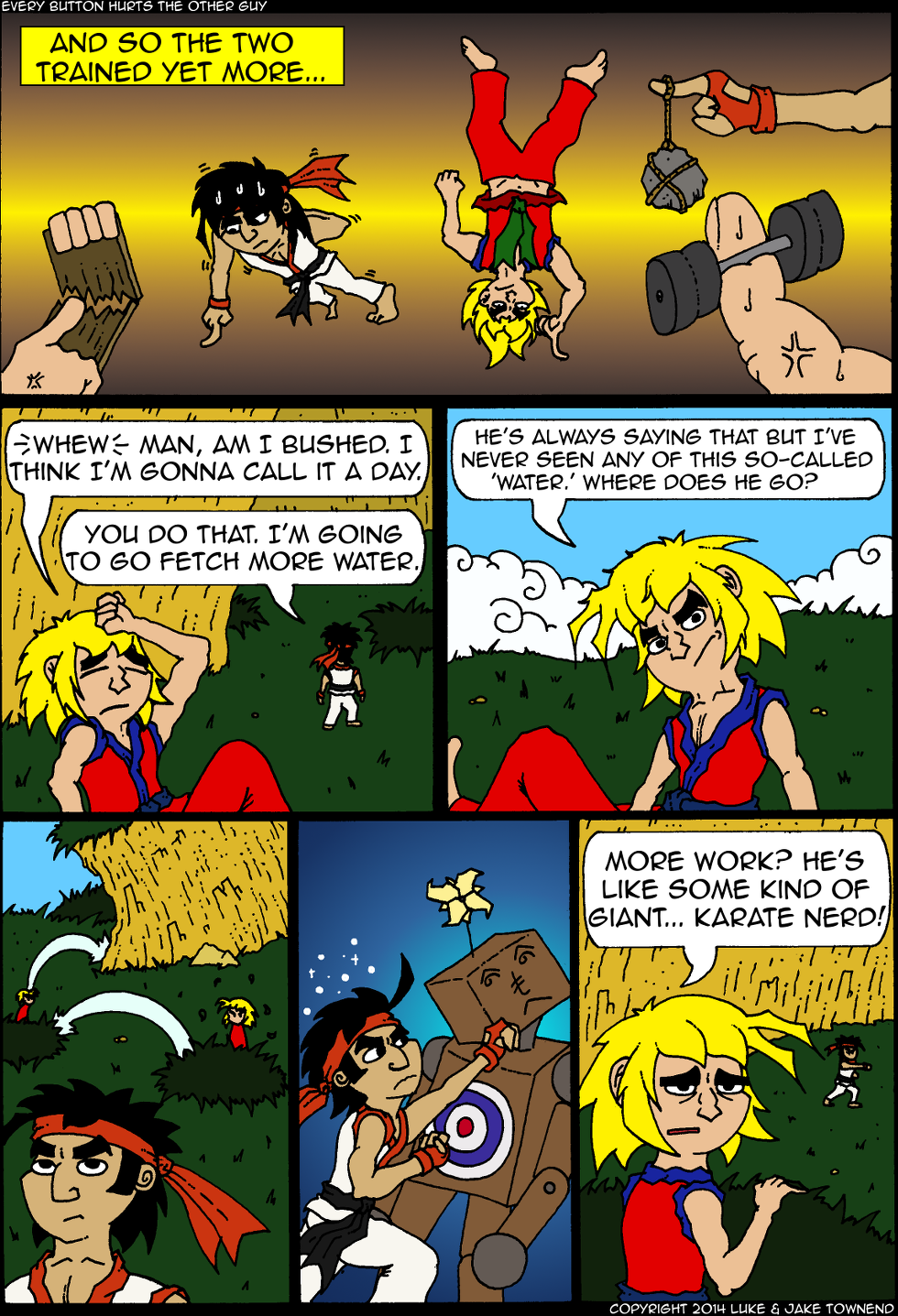 Being a karate nerd can be rough, what with the chess jocks always picking on you... Being a karate nerd can be rough, what with the chess jocks always picking on you...