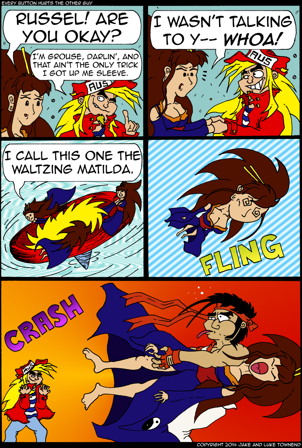 We whip our heroine back and forth... well, in more of a circular motion really...